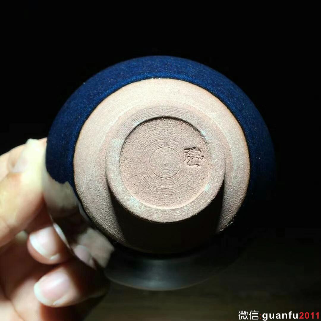 國家級大師～孫建興老師作品：回藍(lán)兔毫！ 口徑9.3高5.3