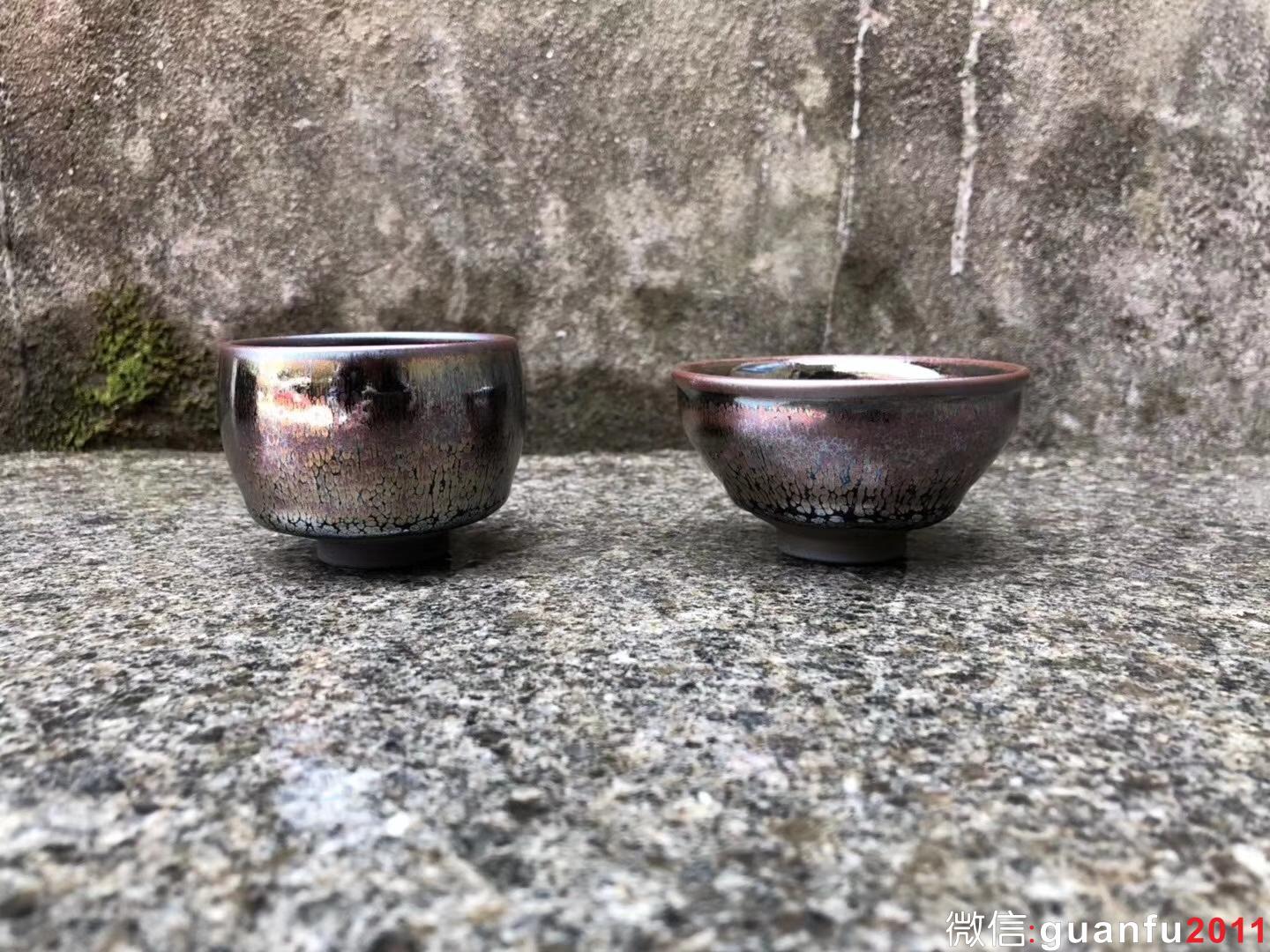 李盞造器 ? 始終如一 李遠(yuǎn)興老師 紫霞油滴  對杯裝