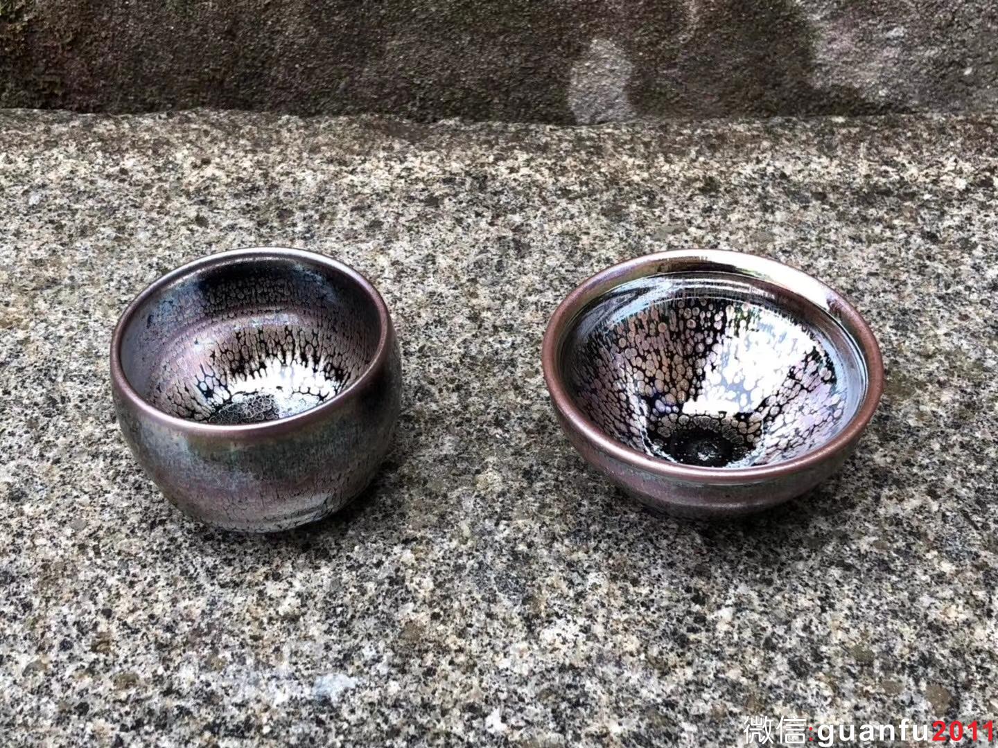 李盞造器 ? 始終如一 李遠(yuǎn)興老師 紫霞油滴  對杯裝