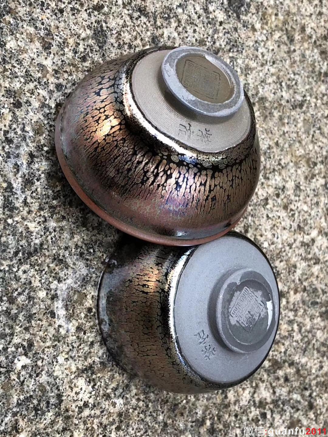 李盞造器 ? 始終如一 李遠(yuǎn)興老師 紫霞油滴  對杯裝