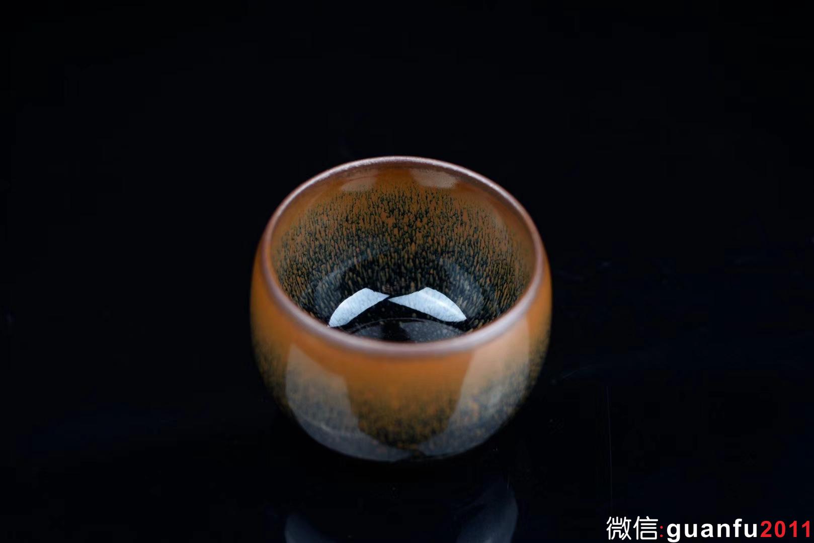 九渡柴燒|大肚杯 金兔毫