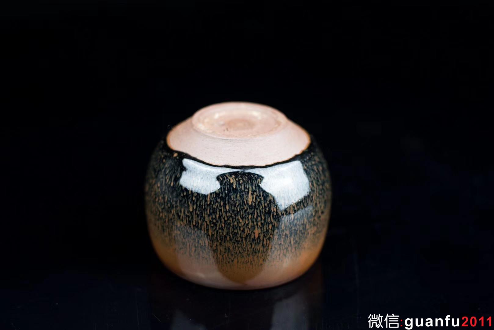 九渡柴燒|大肚杯 金兔毫