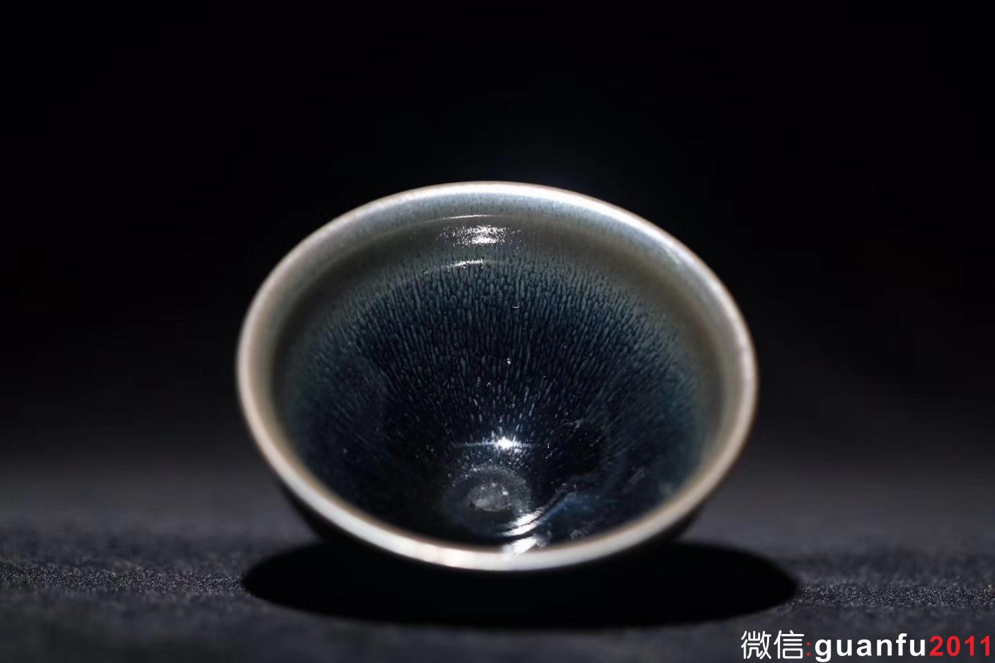 孫建興老師 作品 銀兔毫 束口盞 9.1口徑