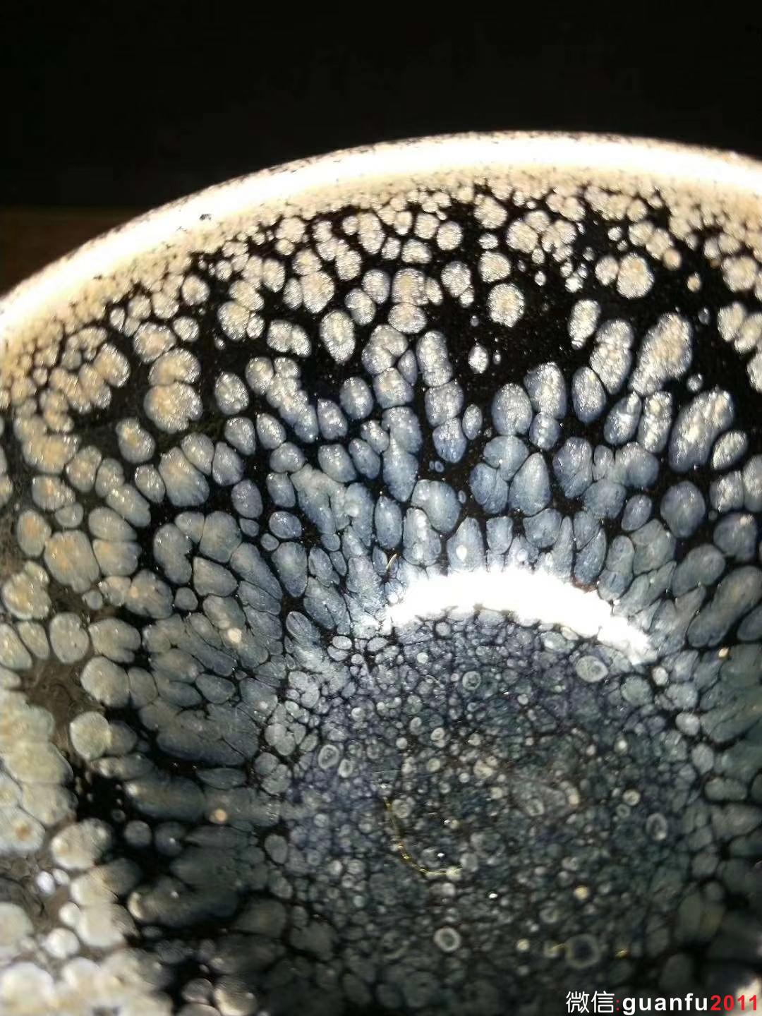 蔡炳盛傳統(tǒng)油滴:口徑8 器型古樸，油滴生動飽滿