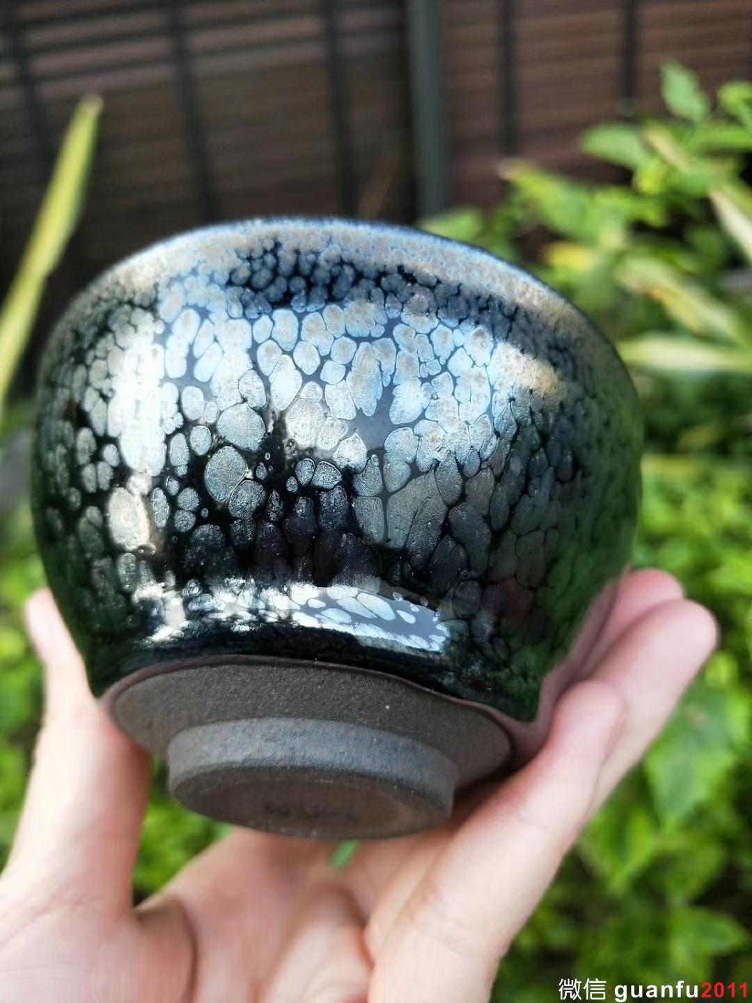 蔡炳盛老師精品藍(lán)油滴 口8.8高5.5 ?；Ч涣? alt=