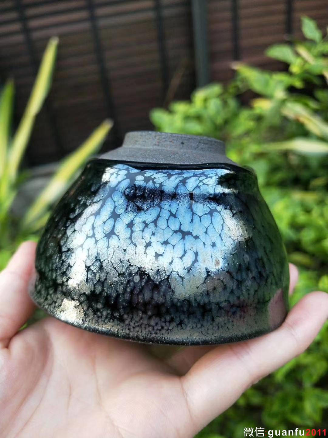 蔡炳盛老師精品藍(lán)油滴 口8.8高5.5 ?；Ч涣? alt=