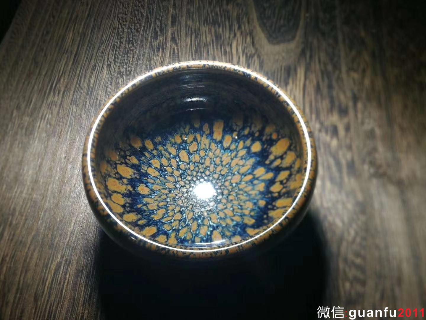 臺(tái)灣 陶藝家 郭明慶老師 黃鷓鴣 口徑:8.3  高:5.3