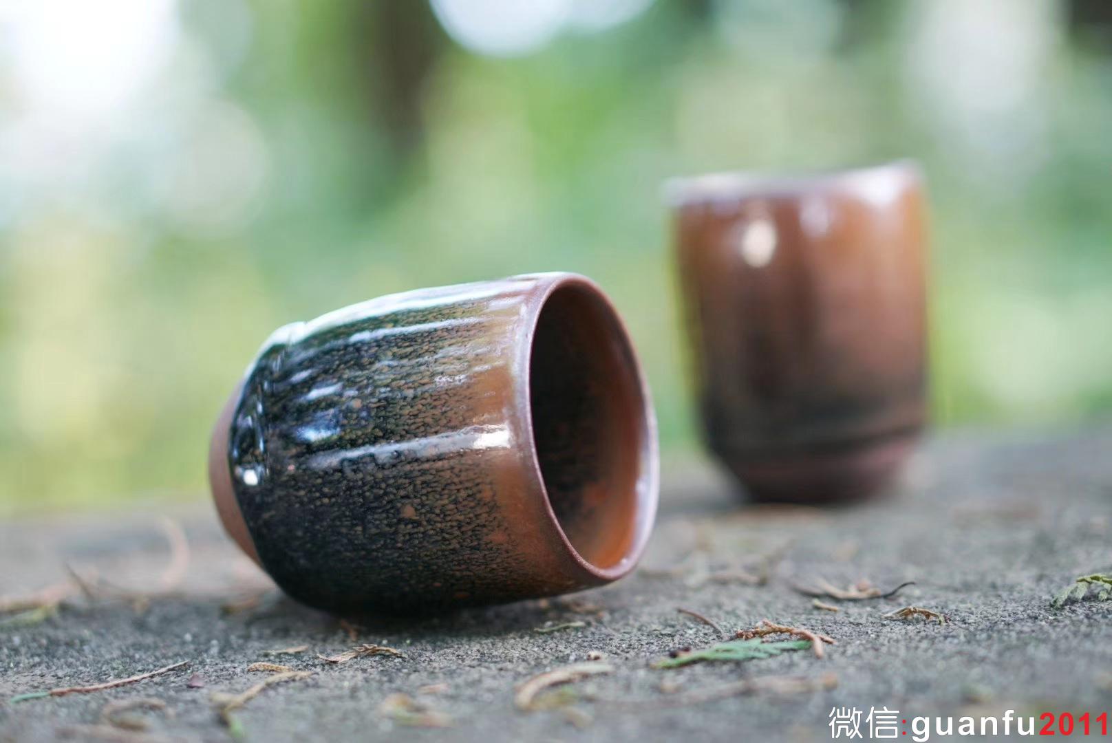 九渡制 柴燒兔毫 聞香杯