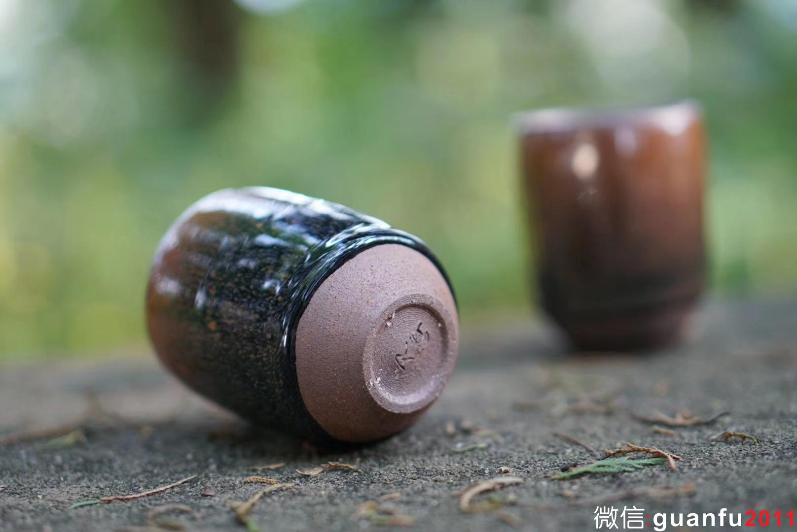 九渡制 柴燒兔毫 聞香杯