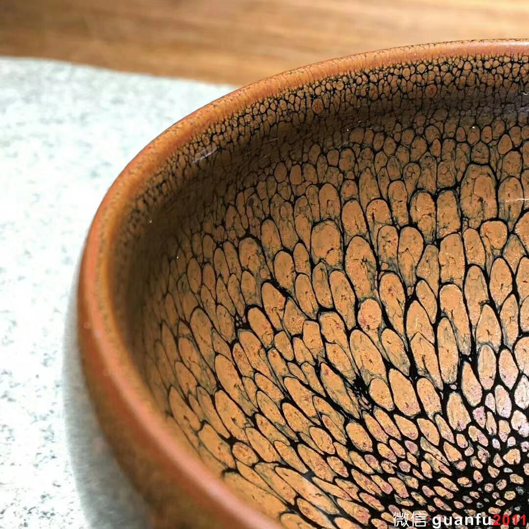 精品黃鷓鴣斑～陳其富師傅作品 口徑8.5高肚大9.2高5.2