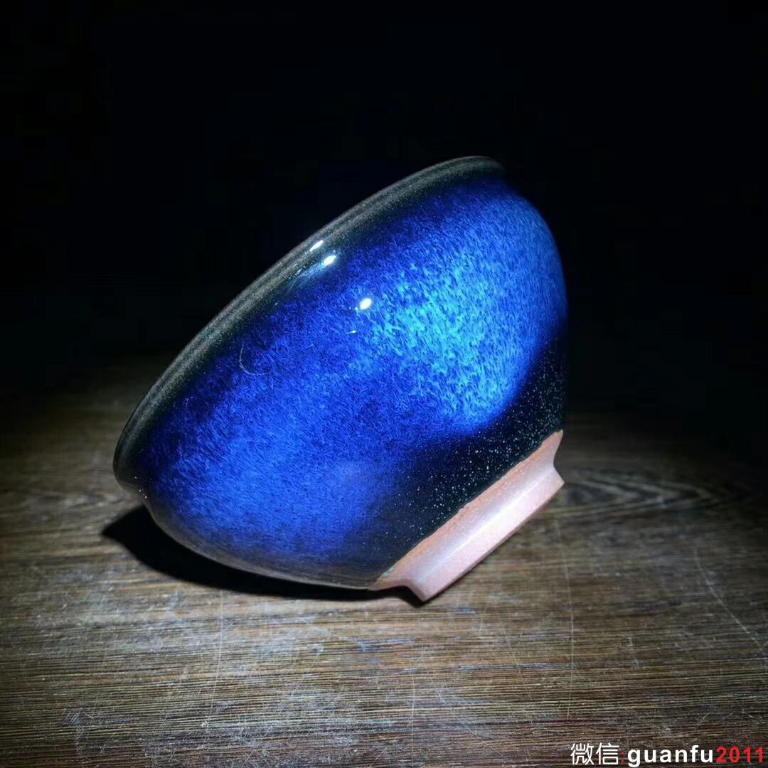 回藍(lán)極光～吳繼旺師傅新品！ 口徑9.8高5.5