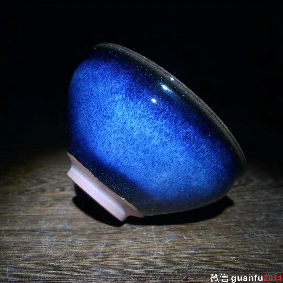 回藍(lán)極光～吳繼旺師傅新品！ 口徑9.8高5.5