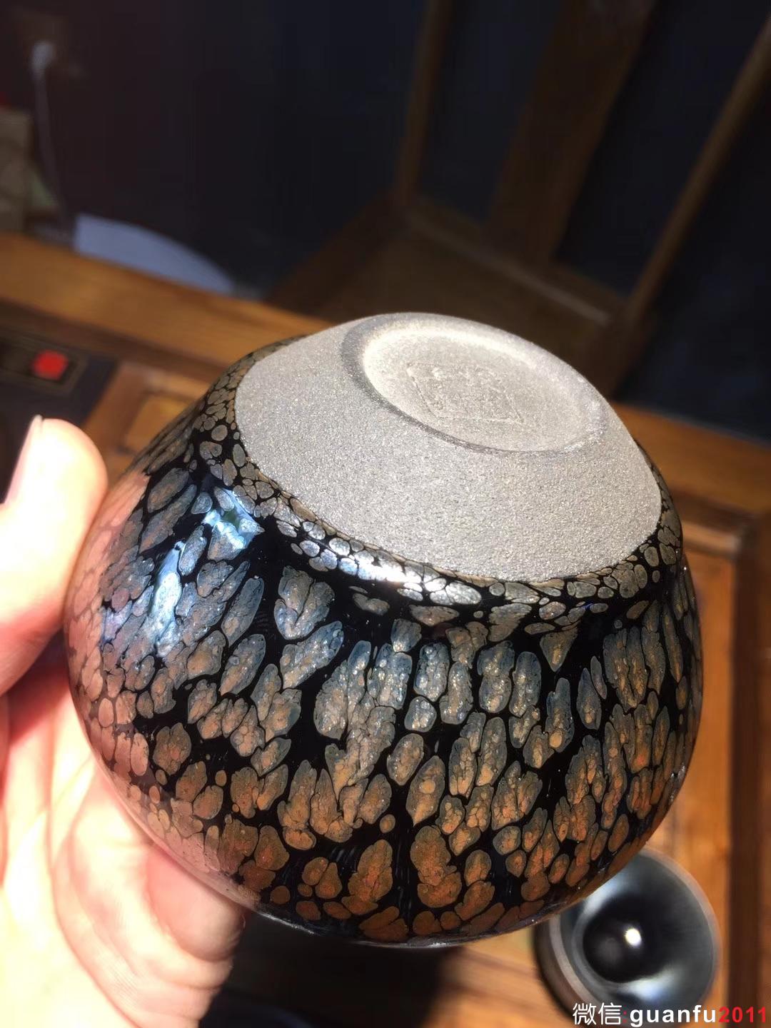 黎躍龍老師 手制作品 冬雨 缽型盞  尺寸9.5/5.8