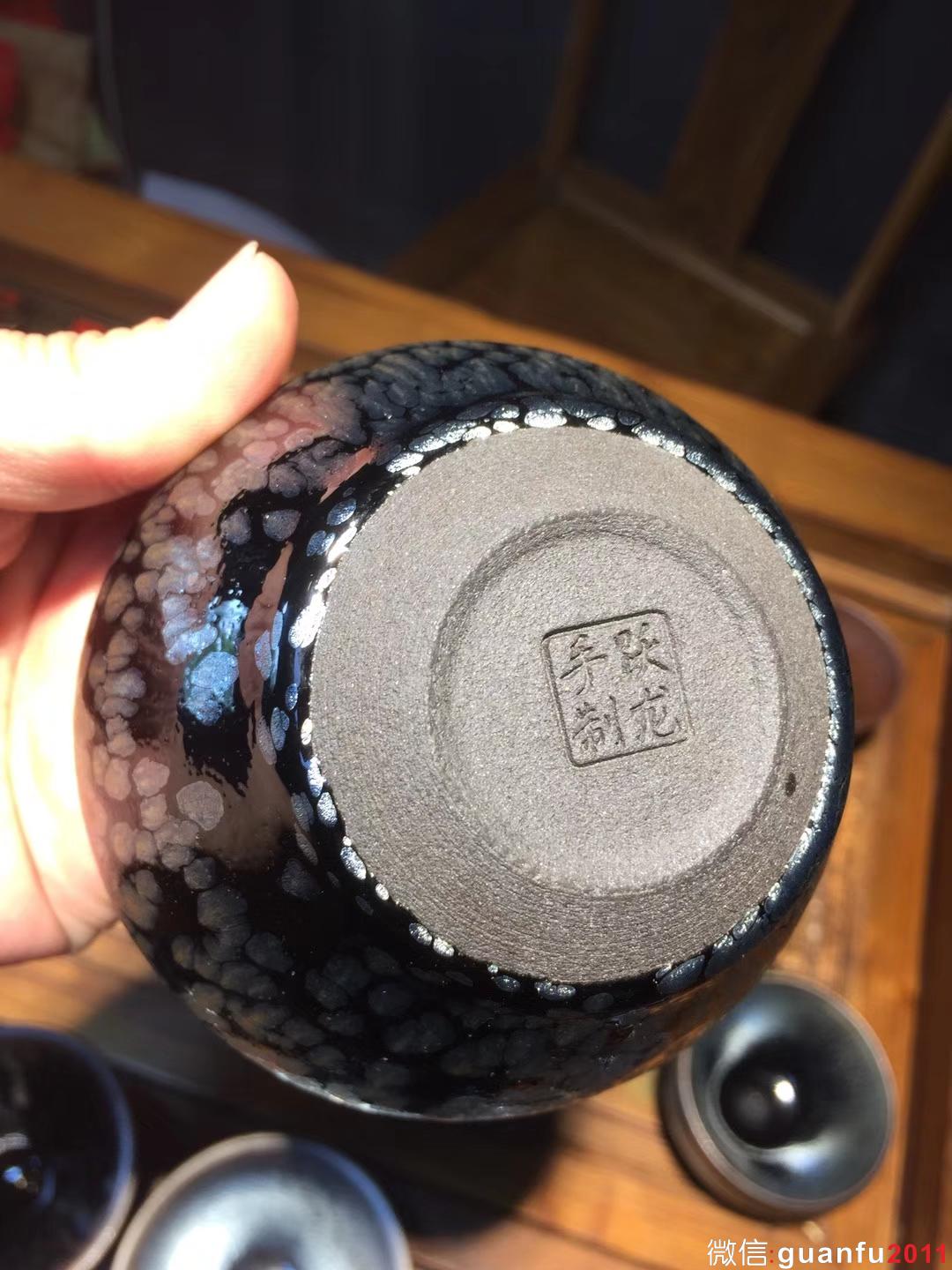 黎躍龍老師 手制作品 冬雨 缽型盞  尺寸9.5/5.8