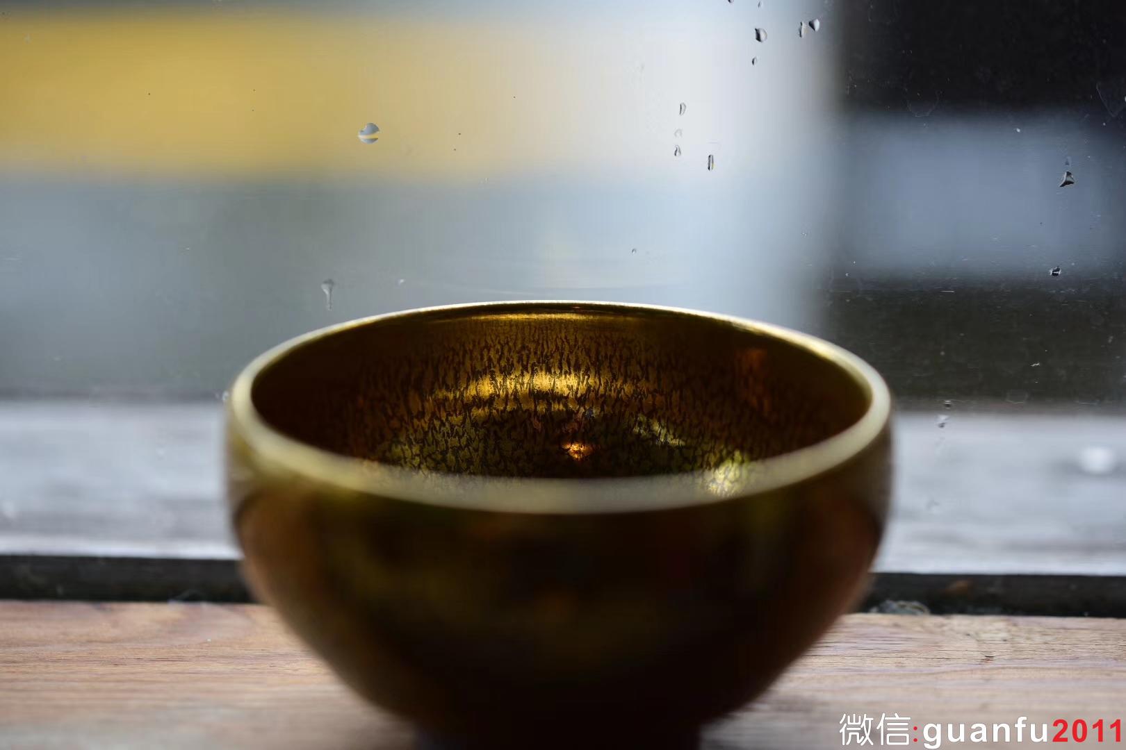 范澤鋒 金絲玉毫 柿圓型口徑:9公分高5公分