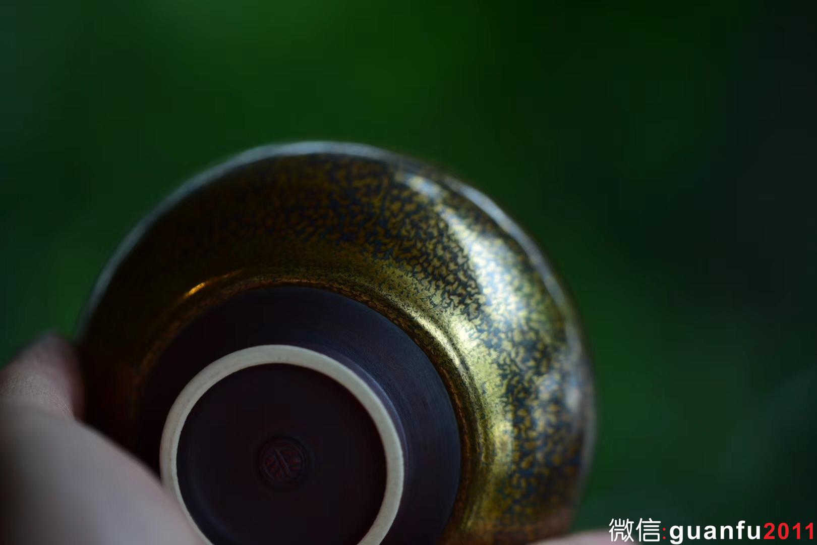 范澤鋒 金絲玉毫 柿圓型口徑:9公分高5公分