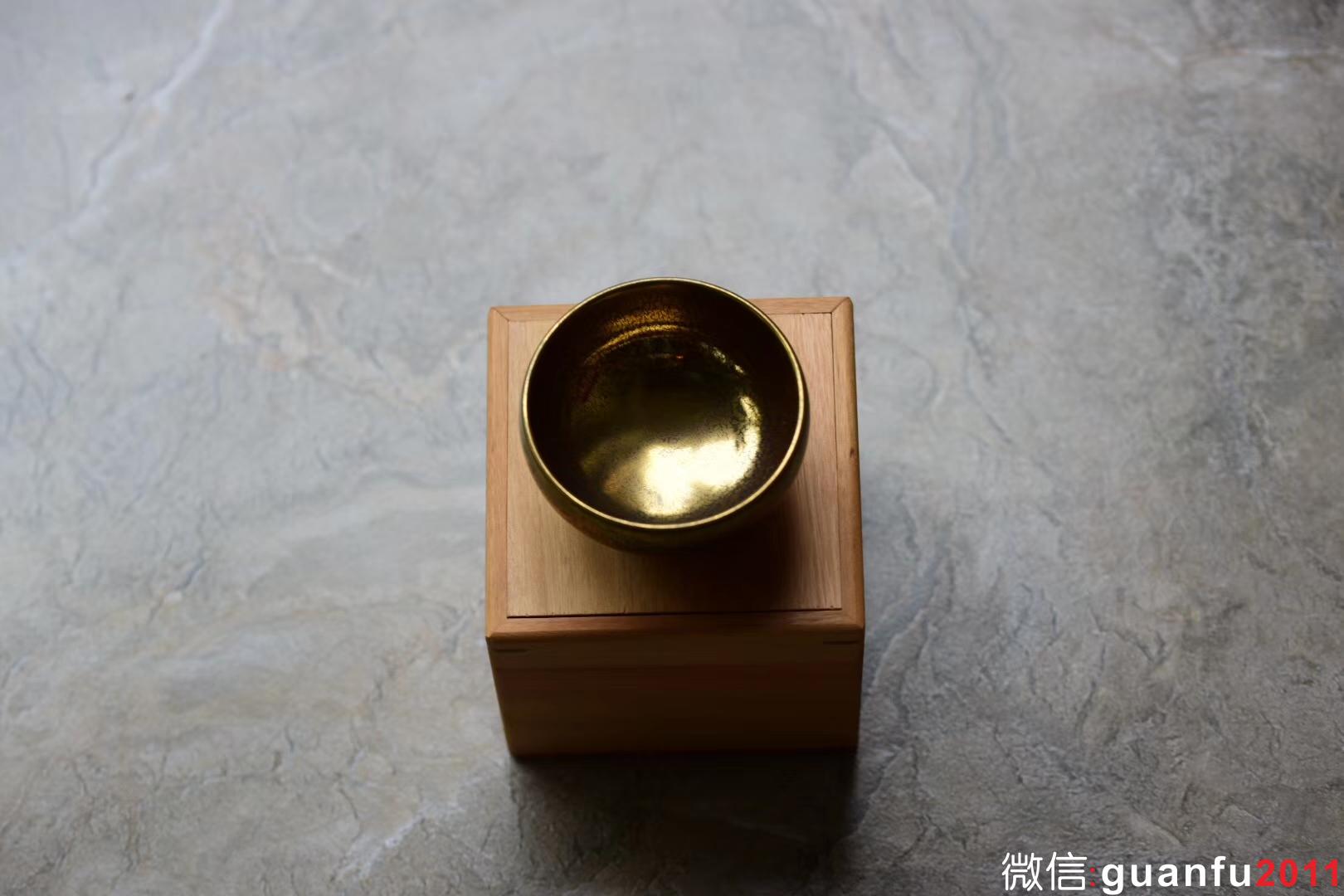 范澤鋒 金絲玉毫 柿圓型口徑:9公分高5公分