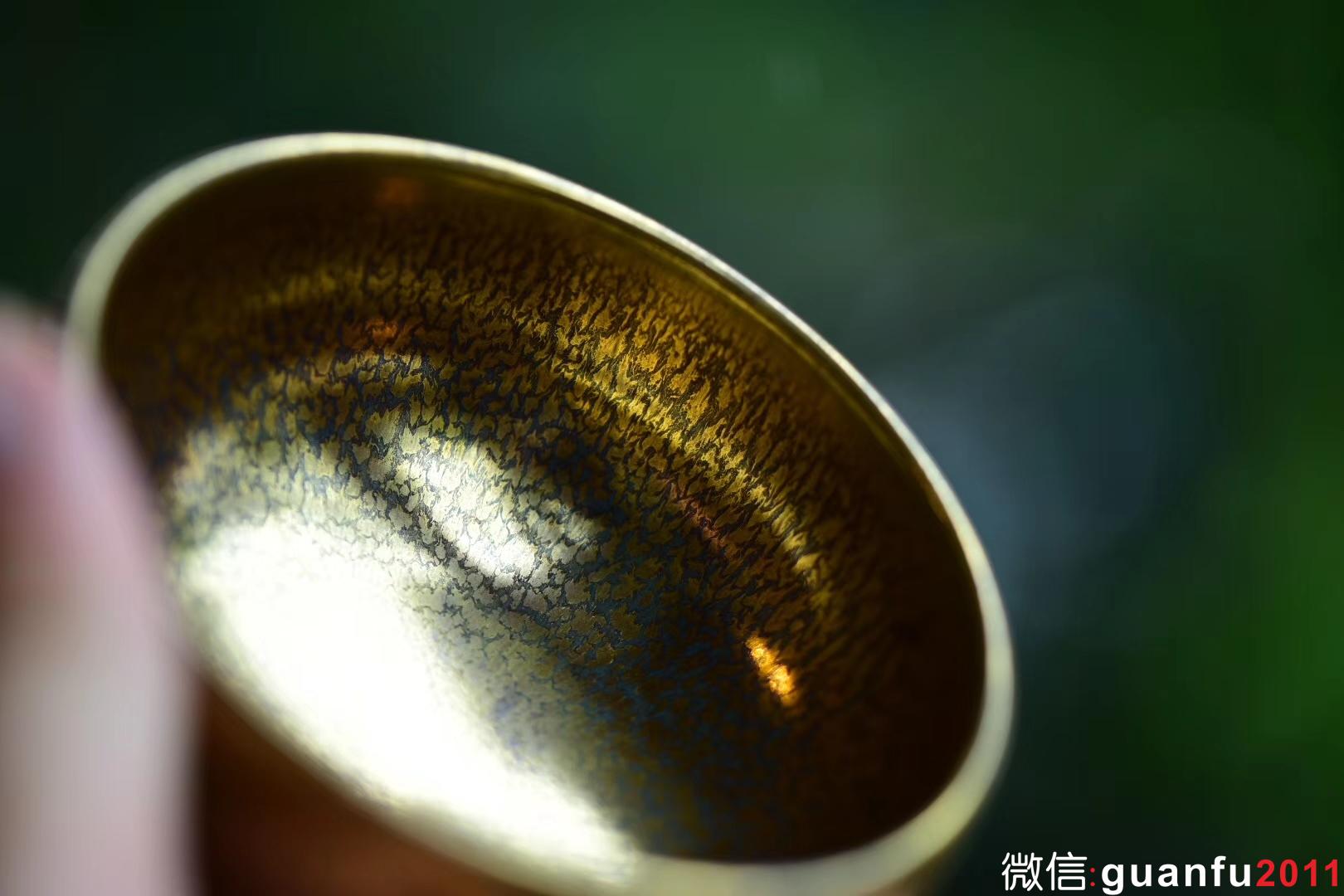 范澤鋒 金絲玉毫 柿圓型口徑:9公分高5公分
