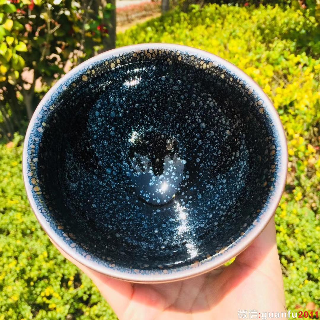 繆曉洲老師  束口油滴盞 口徑12高7.2