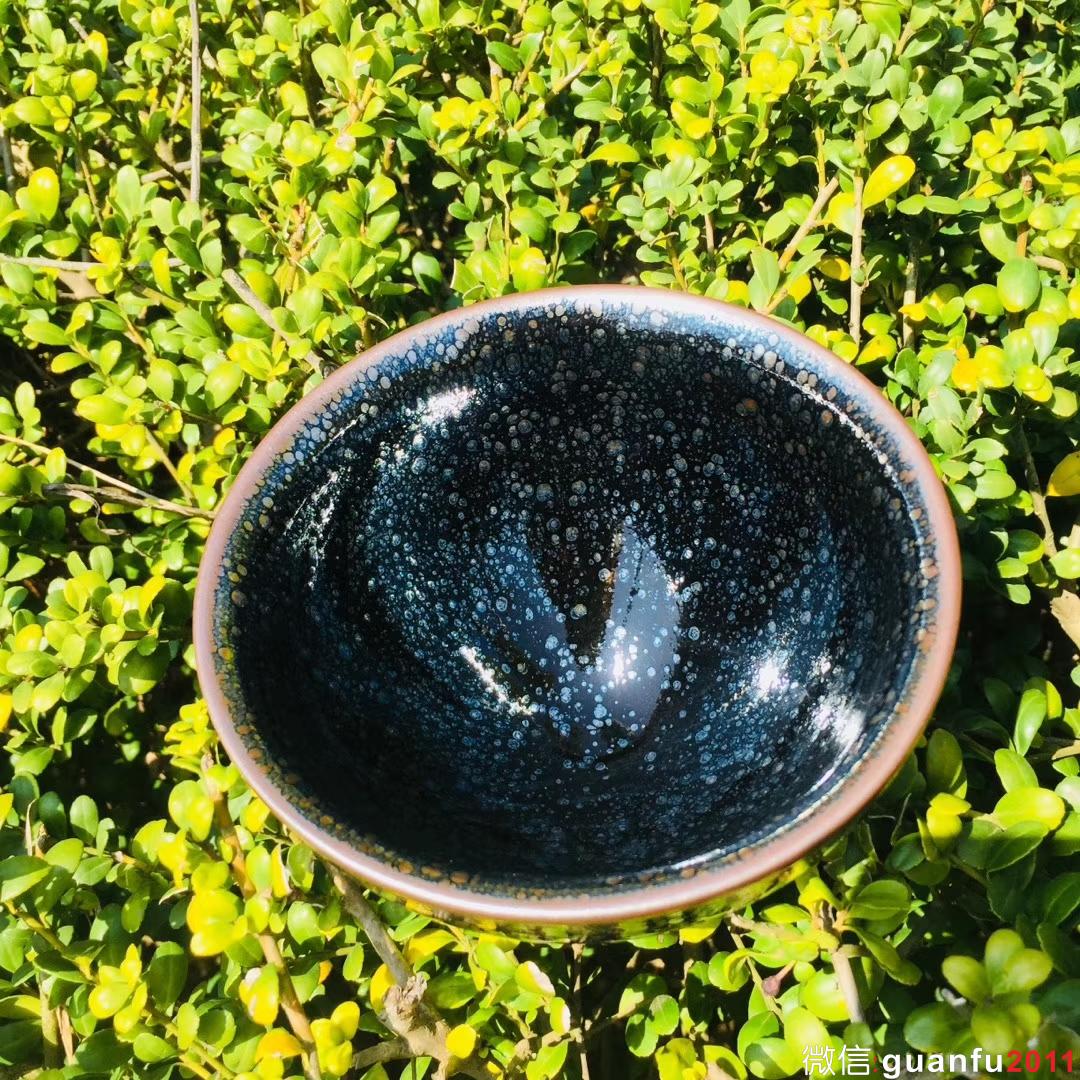 繆曉洲老師  束口油滴盞 口徑12高7.2