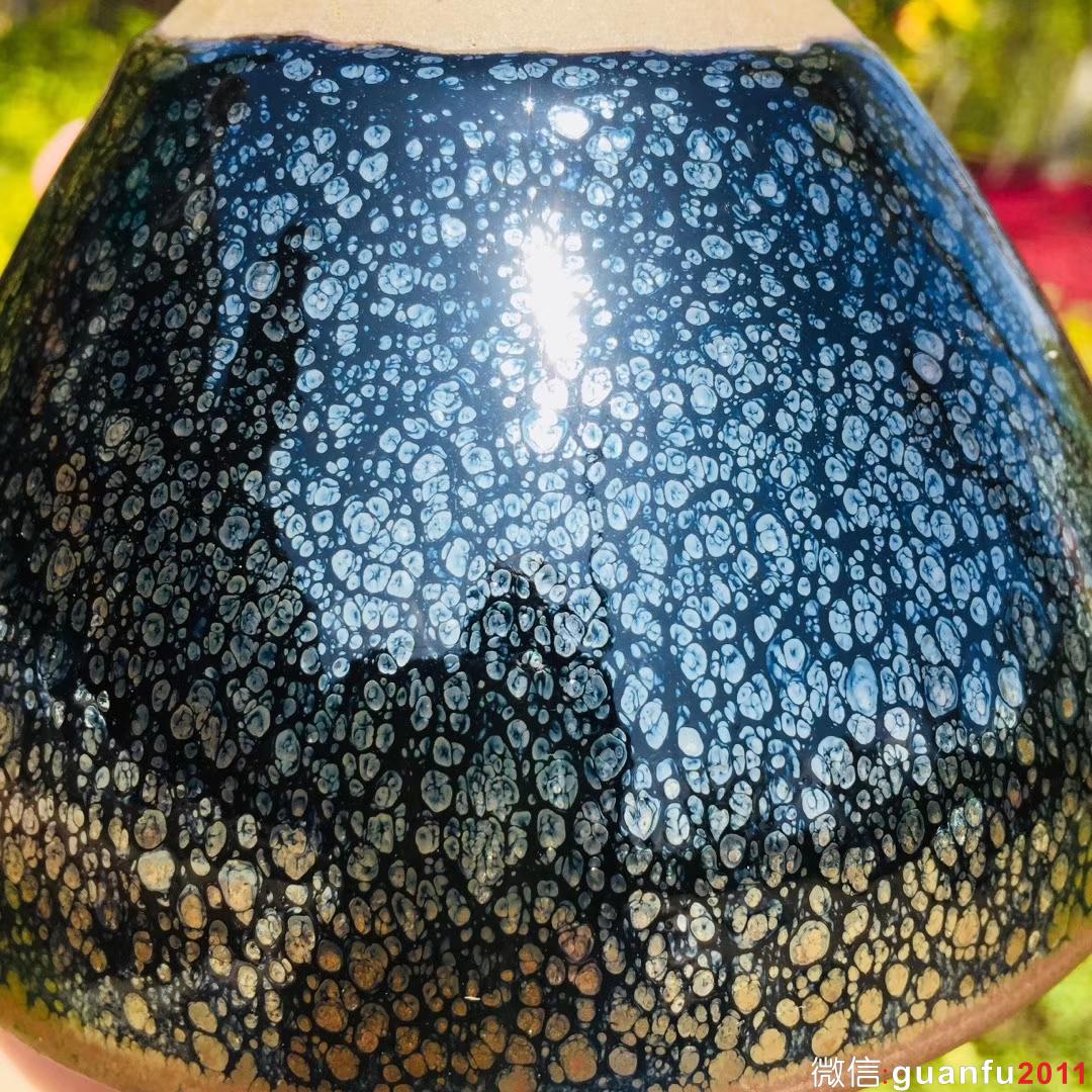 繆曉洲老師  束口油滴盞 口徑12高7.2