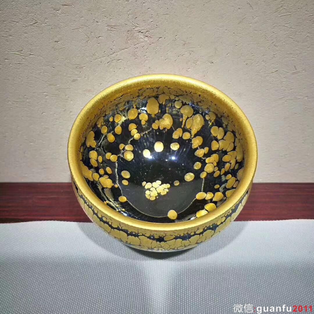 范澤鋒大師～金油滴極品！口徑9.3肚大9.8，