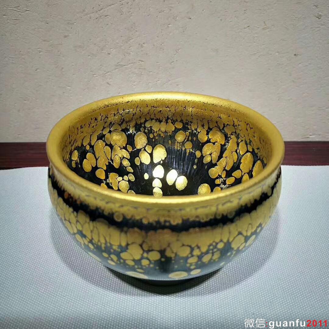 范澤鋒大師～金油滴極品！口徑9.3肚大9.8，