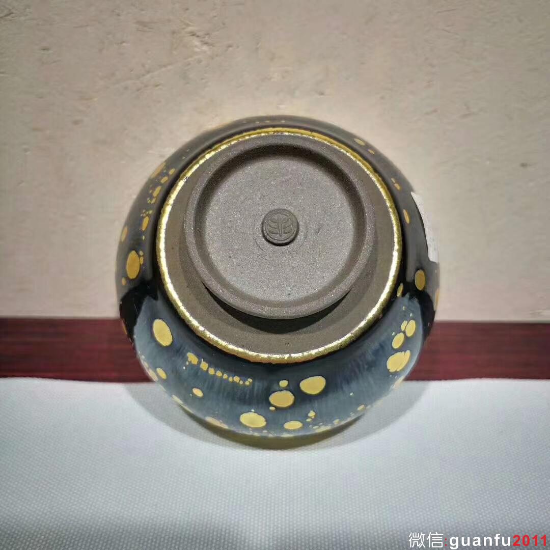 范澤鋒大師～金油滴極品！口徑9.3肚大9.8，