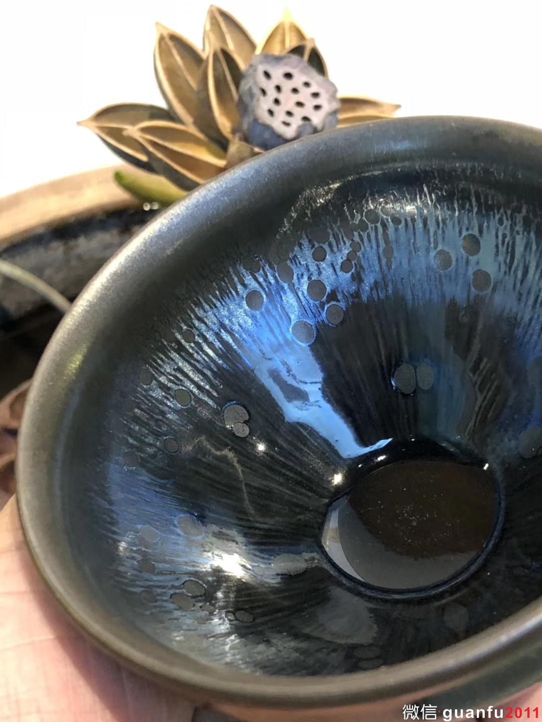 吳立主老師 曜變 束口 口徑：9高：6