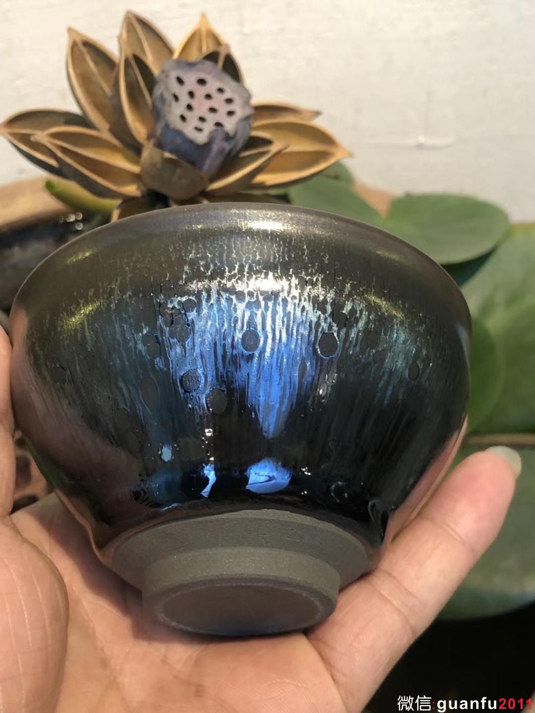 吳立主老師 曜變 束口 口徑：9高：6