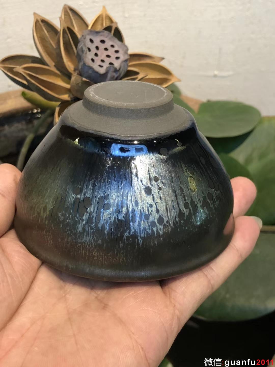 吳立主老師 曜變 束口 口徑：9高：6