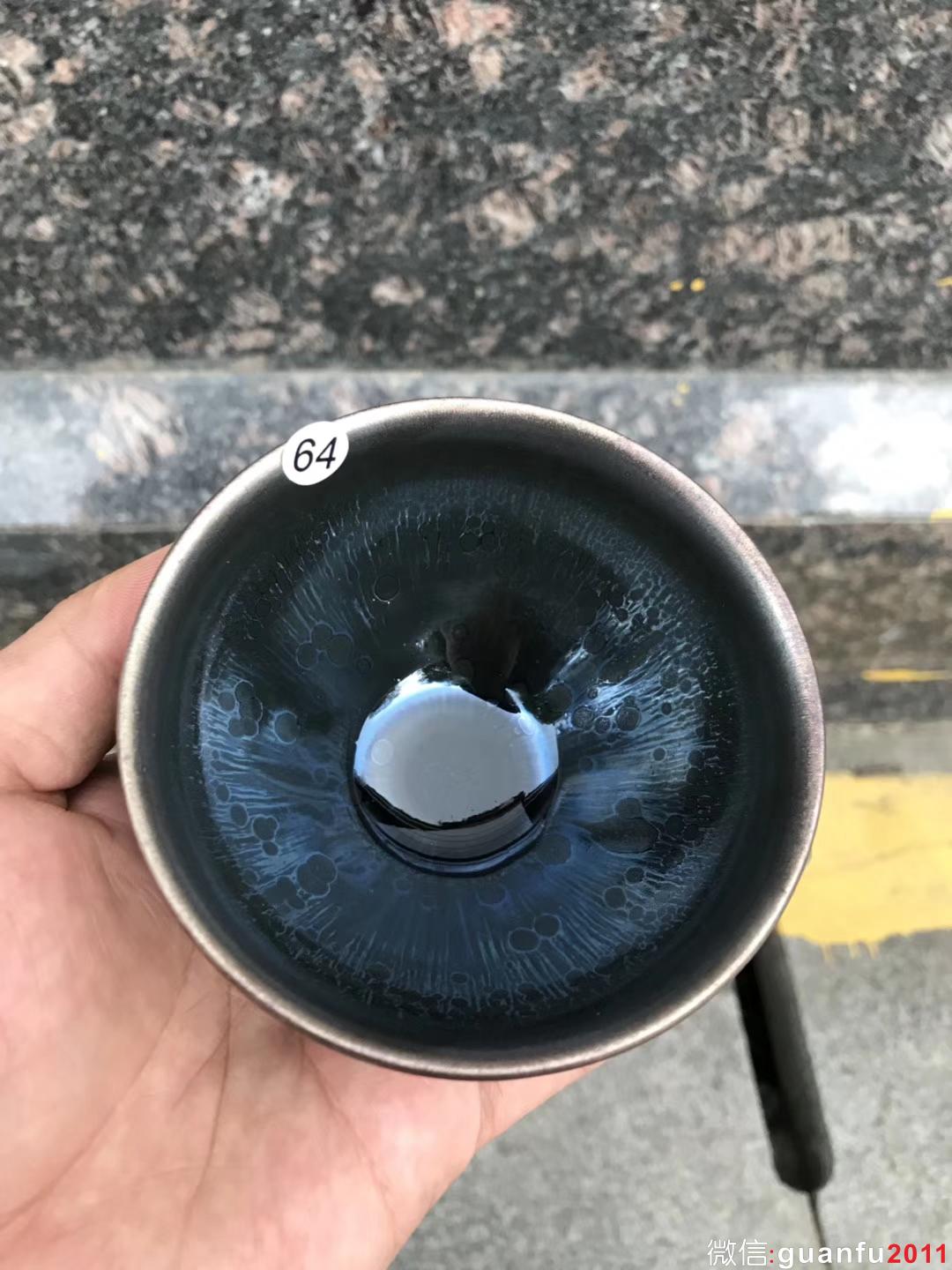 吳立主老師作品:窯變油滴、束口9公分