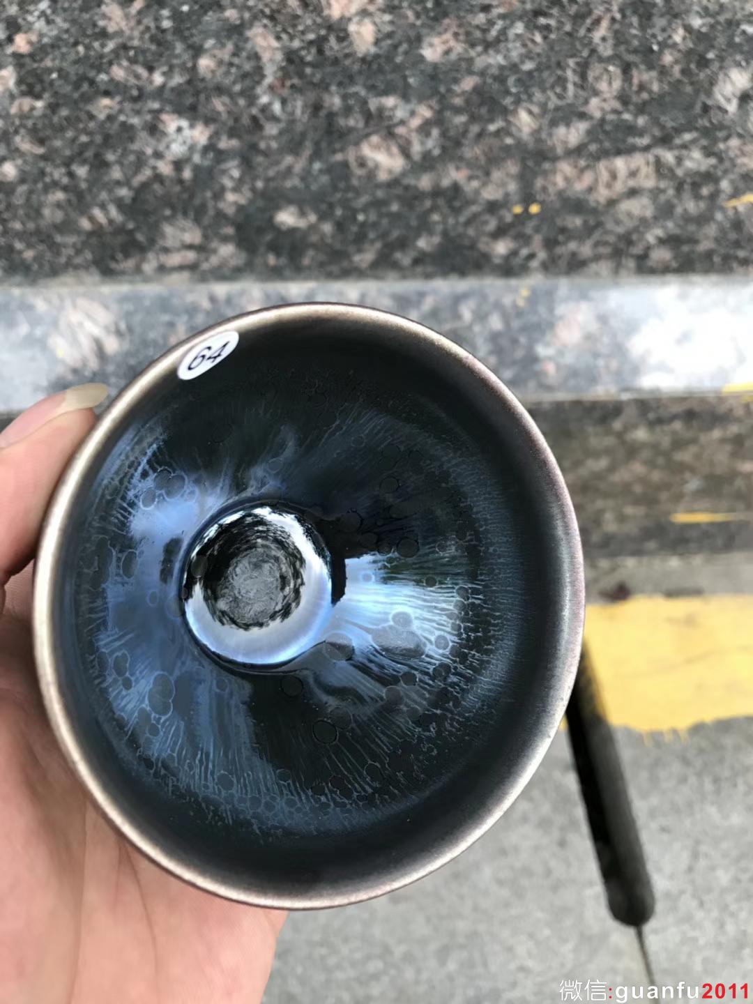 吳立主老師作品:窯變油滴、束口9公分