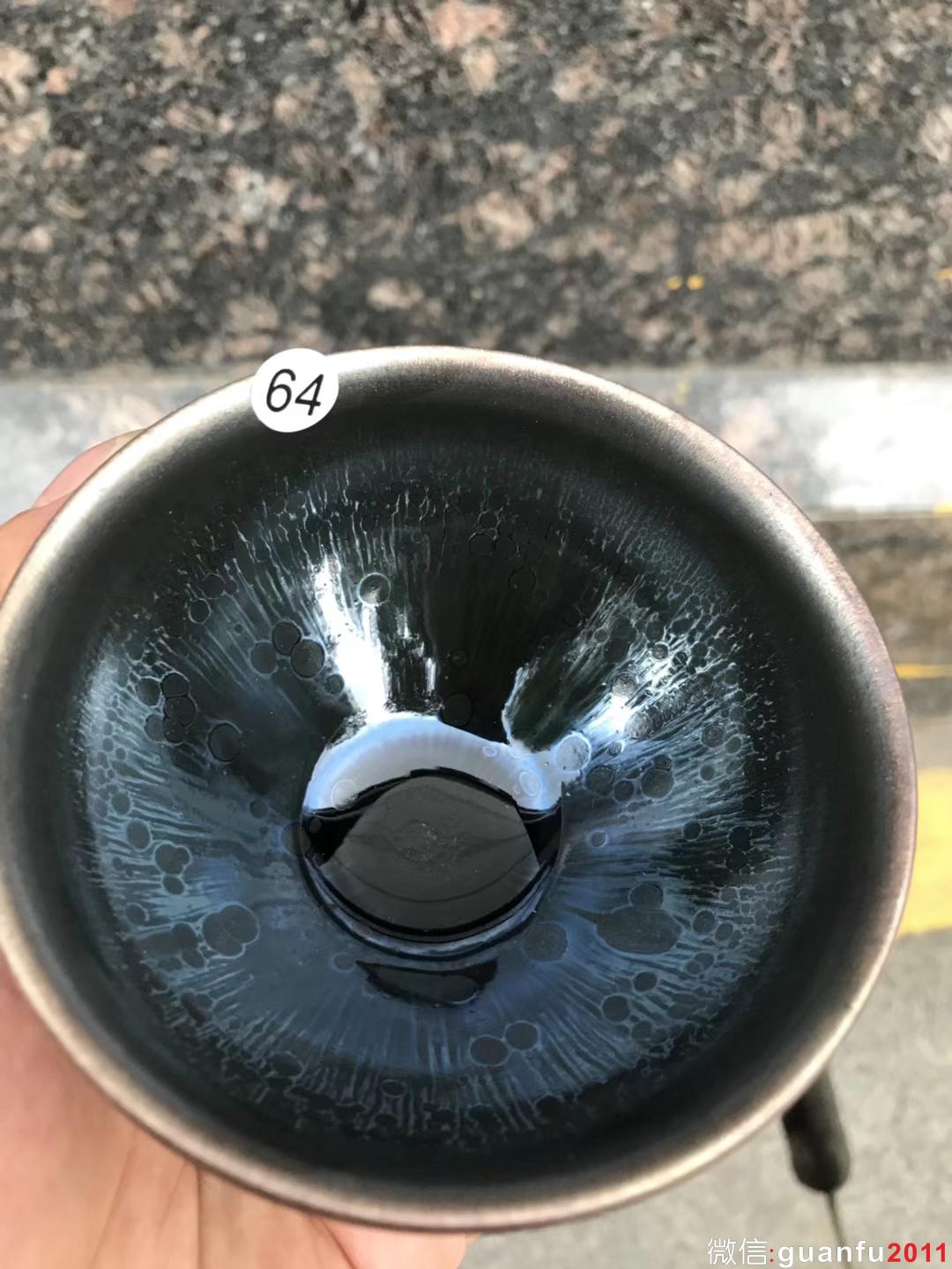 吳立主老師作品:窯變油滴、束口9公分