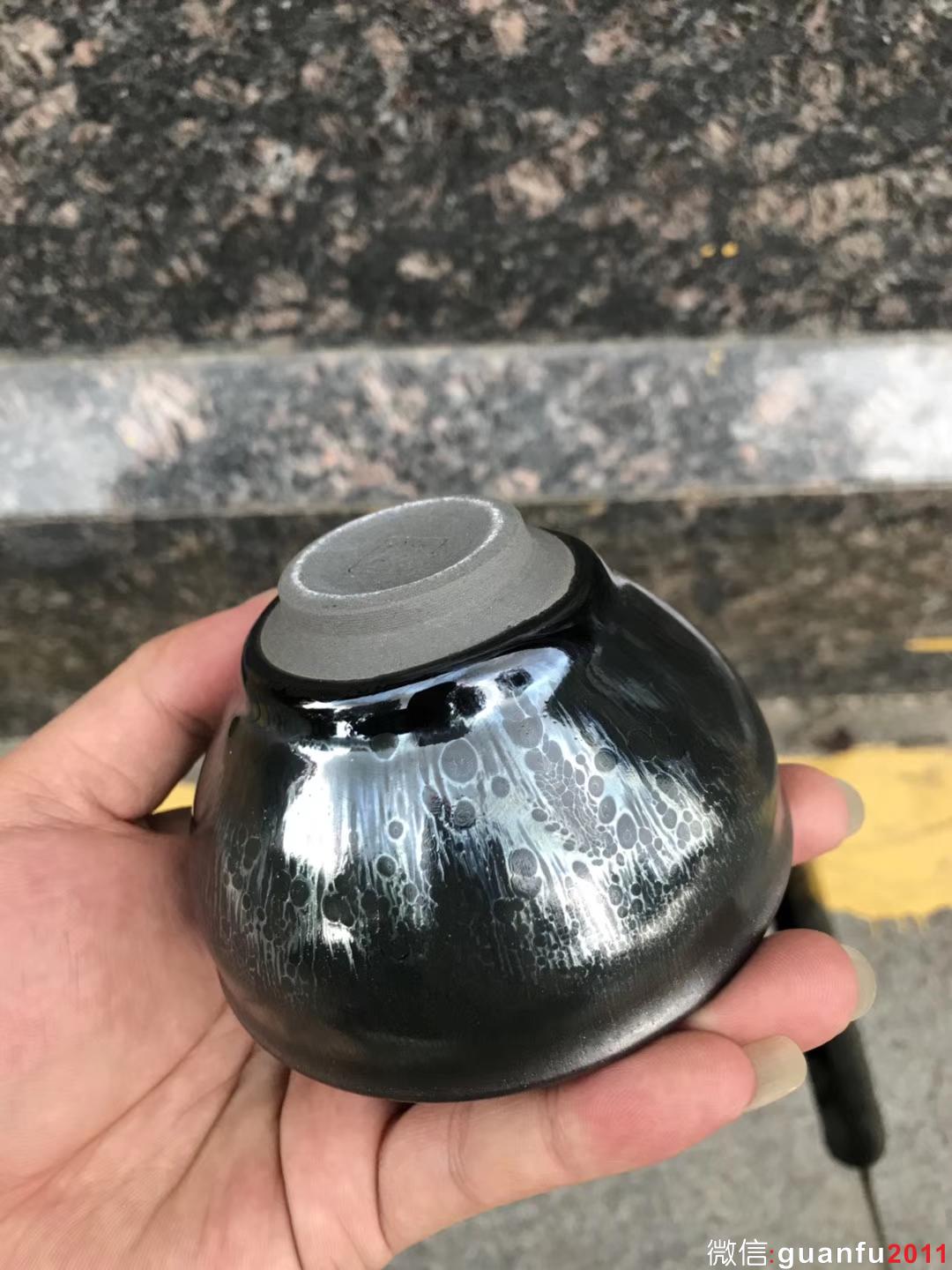 吳立主老師作品:窯變油滴、束口9公分