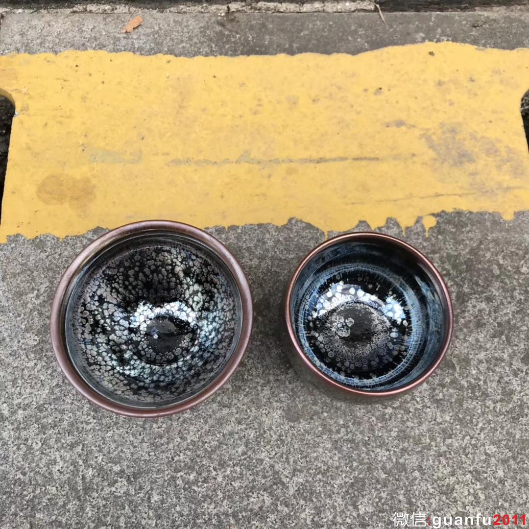 李遠(yuǎn)興老師作品:紫霞對杯，完美無瑕精品。