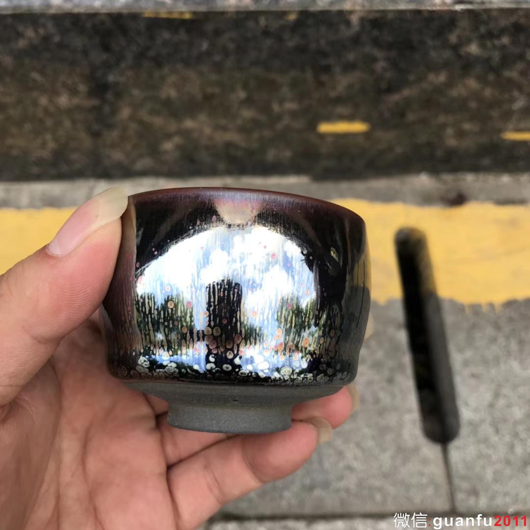 李遠(yuǎn)興老師作品:紫霞對杯，完美無瑕精品。