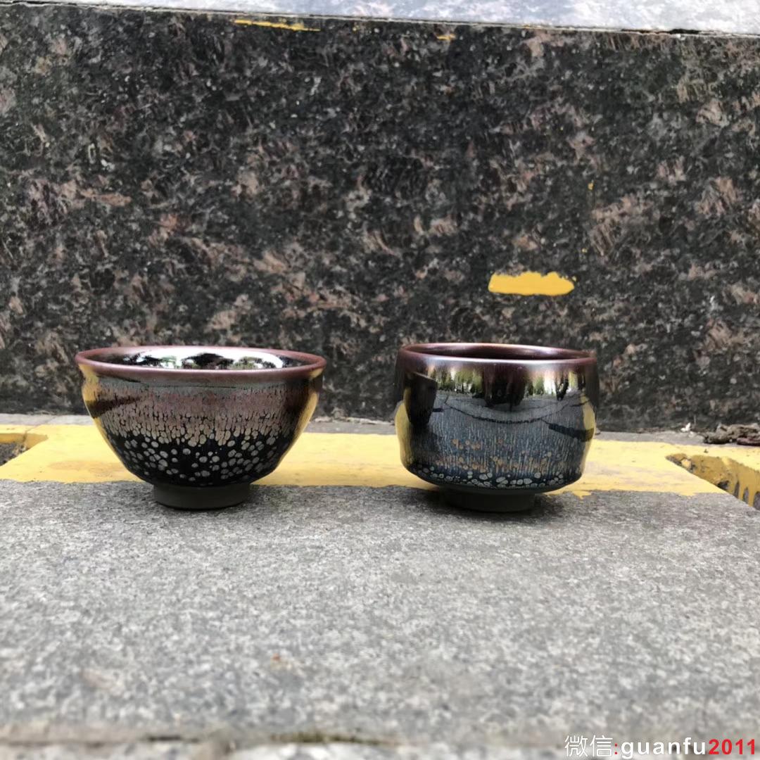 李遠(yuǎn)興老師作品:紫霞對杯，完美無瑕精品。