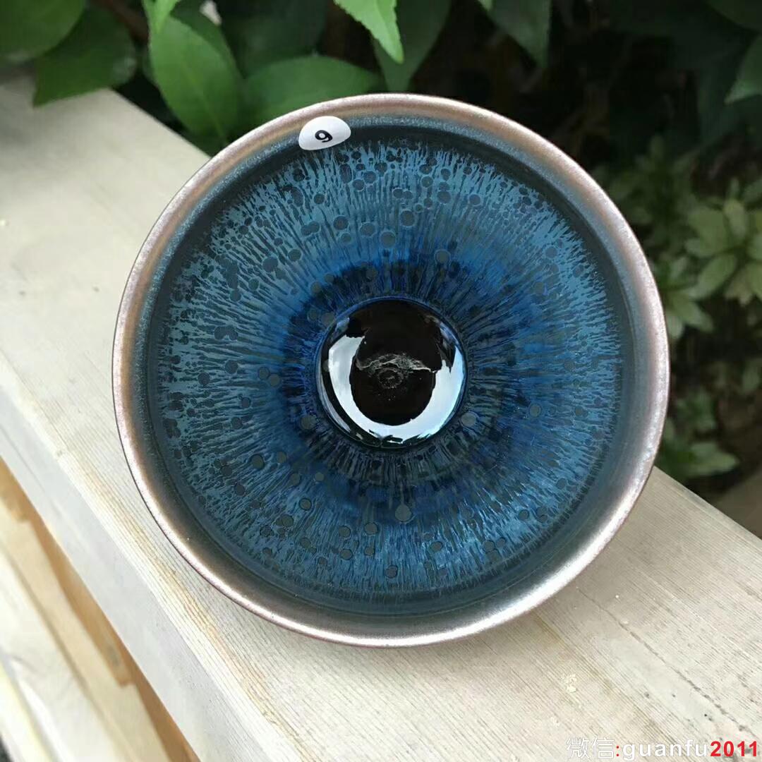 曜變極品～省級大師吳立主師傅作品！  口徑8.3高5.1