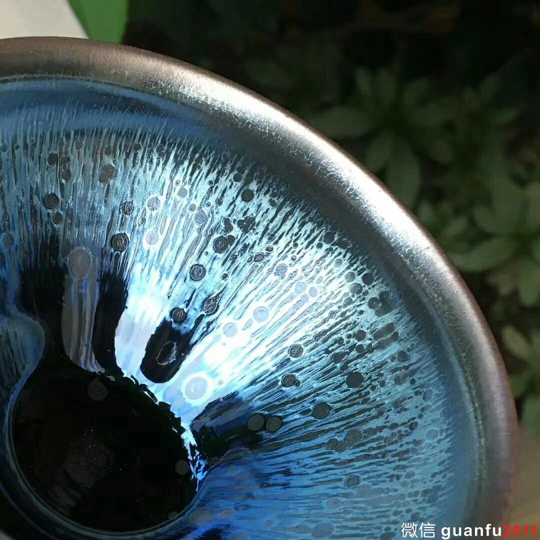 曜變極品～省級大師吳立主師傅作品！  口徑8.3高5.1