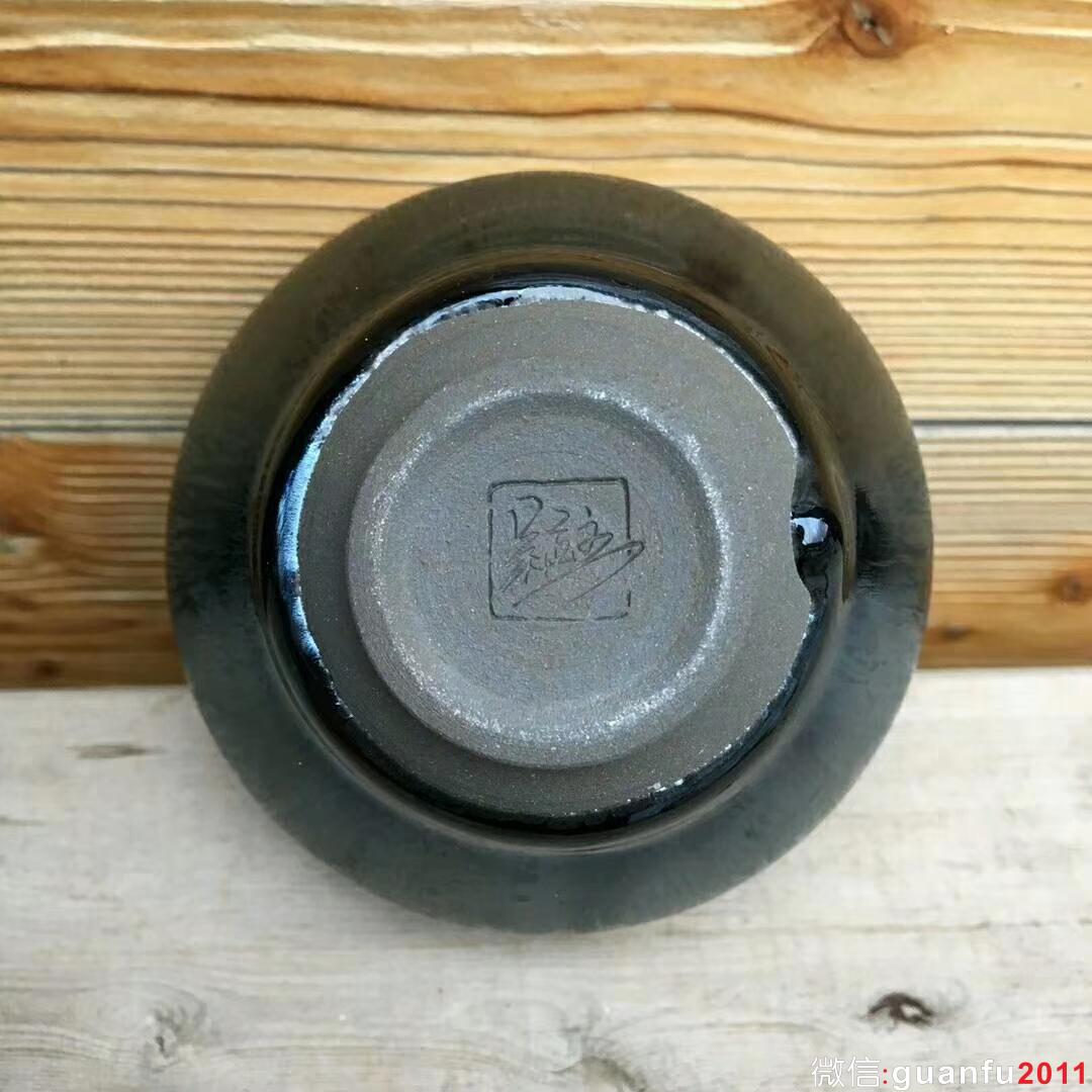 曜變極品～省級大師吳立主師傅作品！  口徑8.3高5.1