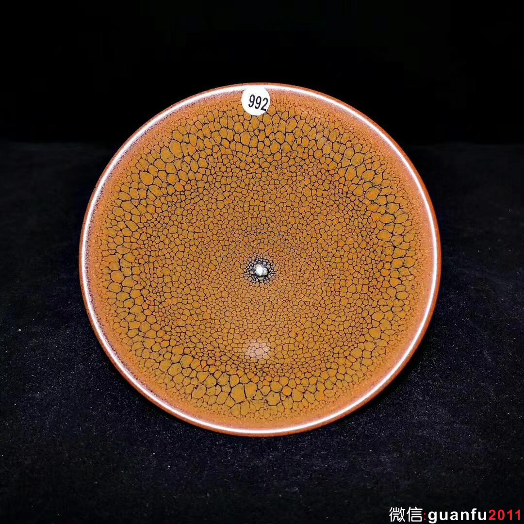 建窯四杰：陳葉琦師傅作品～鷓鴣斑斗笠精品 口徑9.8高4.3