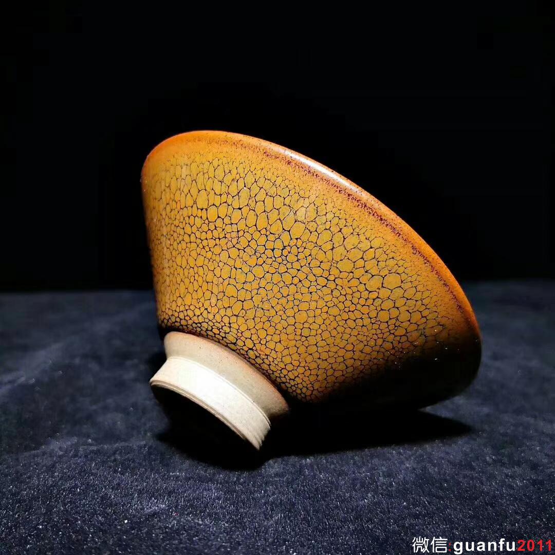 建窯四杰：陳葉琦師傅作品～鷓鴣斑斗笠精品 口徑9.8高4.3