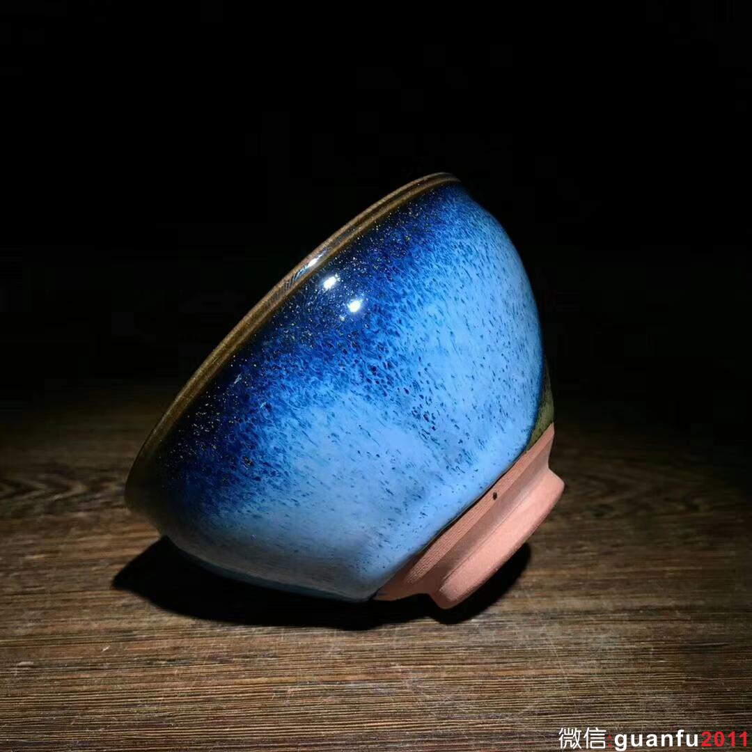 回藍～吳繼旺師傅新品！ 口徑9.3高5.8