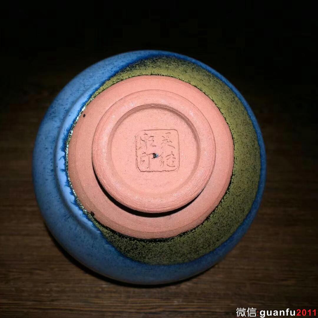 回藍～吳繼旺師傅新品！ 口徑9.3高5.8