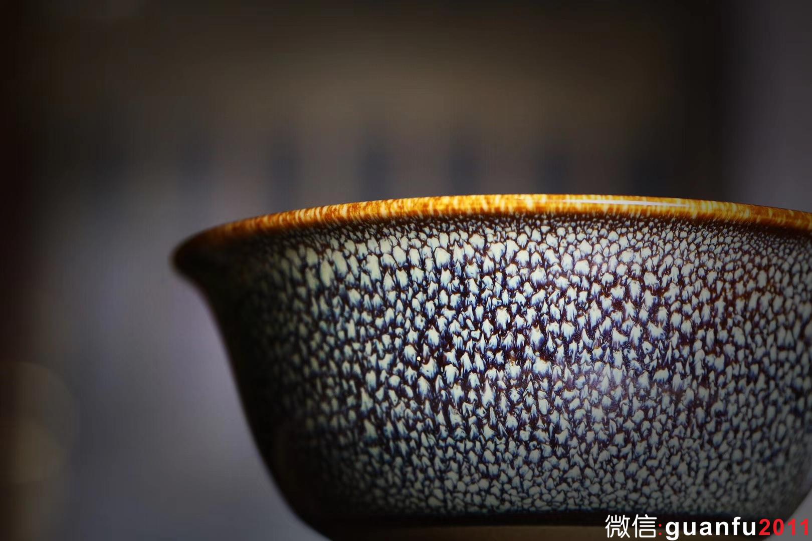 星月盞?范澤鋒 館藏級(jí)斑紋 御供碗形 紫砂胎收藏級(jí)別 ！口徑12 .5公分孤品