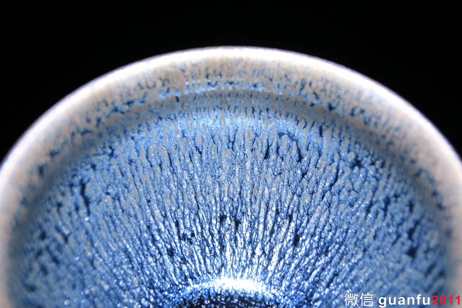 李盞工坊 高級工藝美術(shù)師 李遠興老師 藍銀毫 8.7 x 5.5 cm