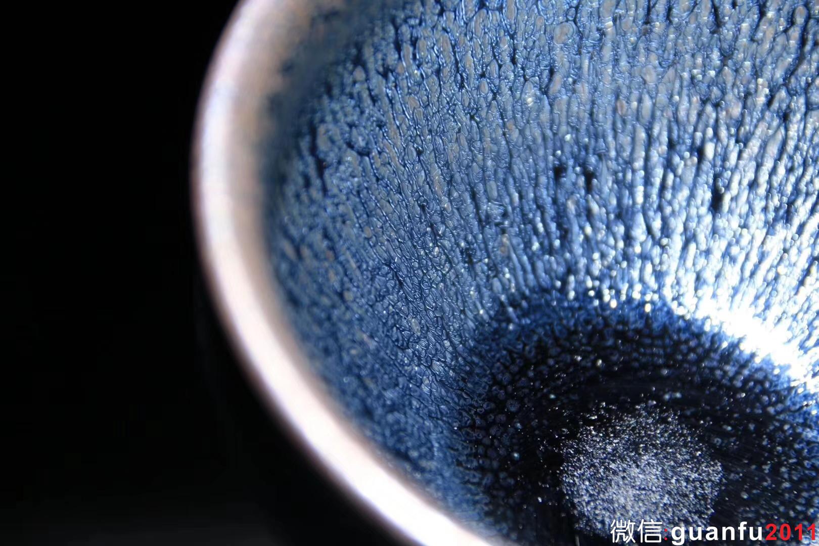 李盞工坊 高級工藝美術(shù)師 李遠興老師 藍銀毫 8.7 x 5.5 cm