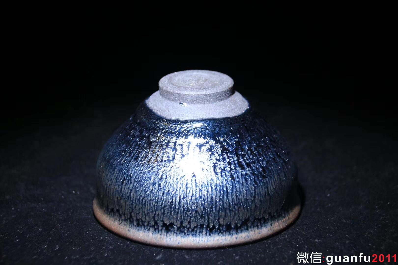 李盞工坊 高級工藝美術(shù)師 李遠興老師 藍銀毫 8.7 x 5.5 cm
