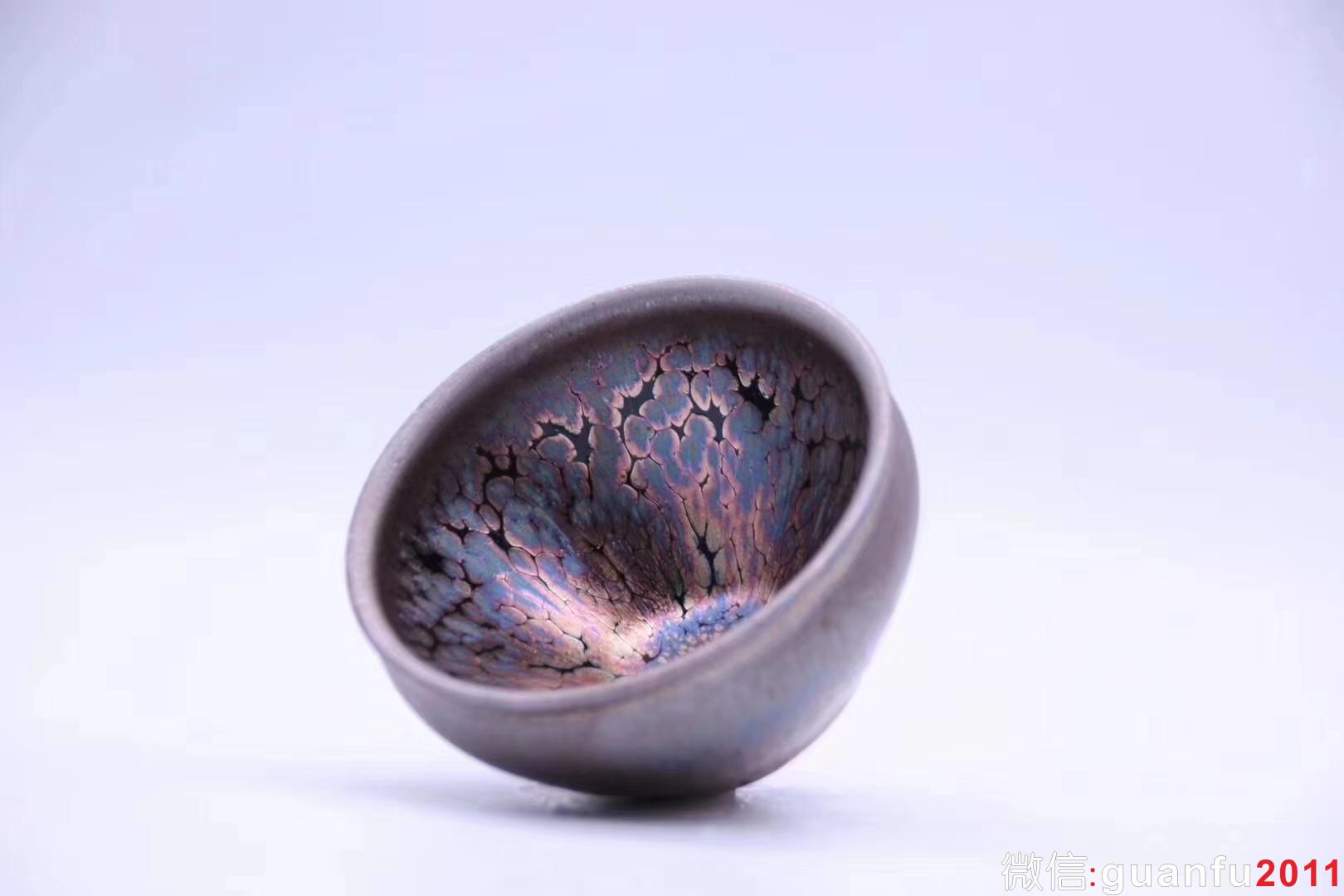 建盞第一品牌「飛惺」 紫金鷓鴣斑 8 x 5.2 cm 極品
